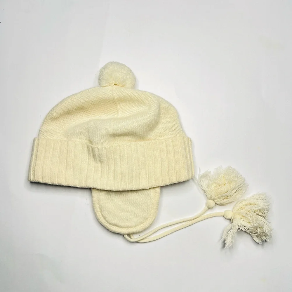 Jcrew wool & Cashmere Cream kids hat